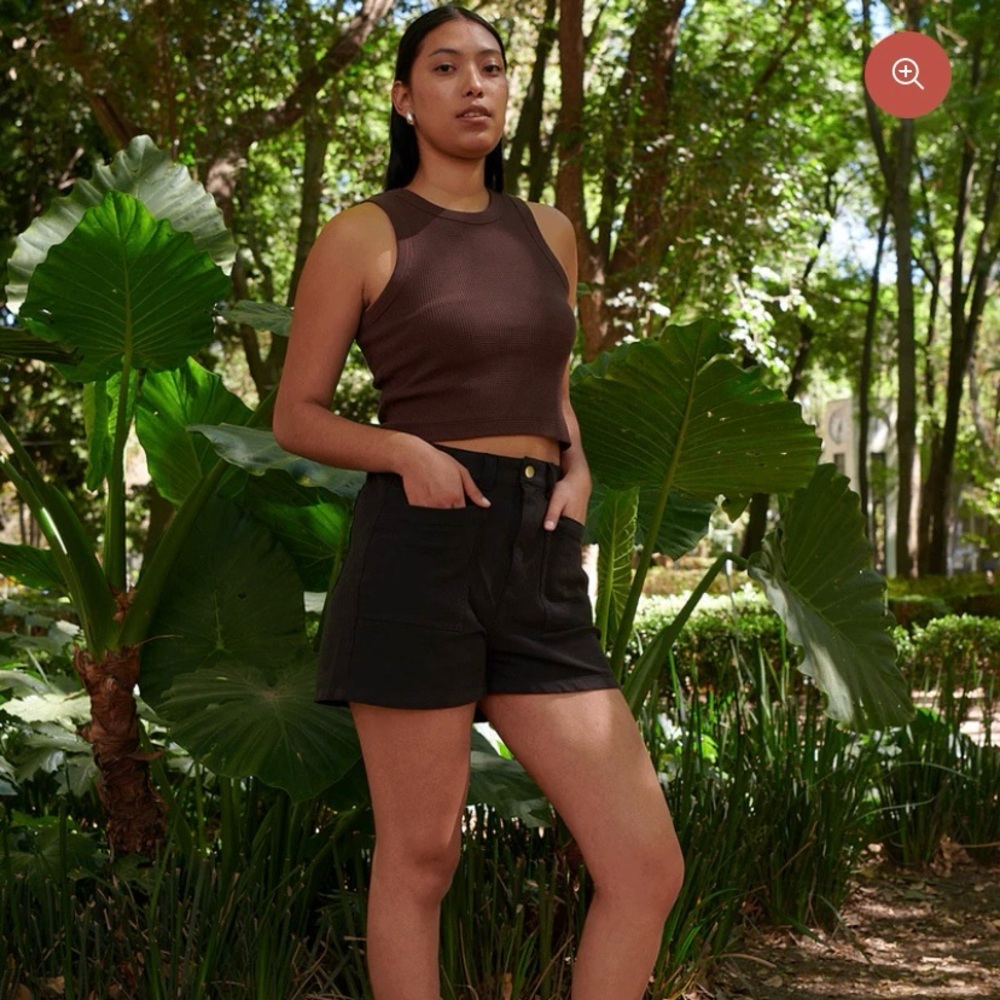 High Waist Black Women's Shorts